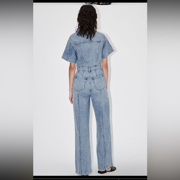 Zara full length denim jumpsuit - Picture 9 of 13